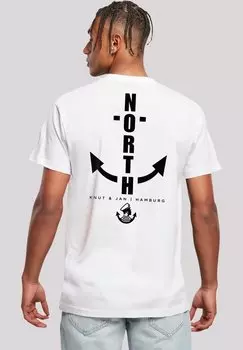 Футболка с принтом NORTH ANCHOR F4NT4STIC, белый