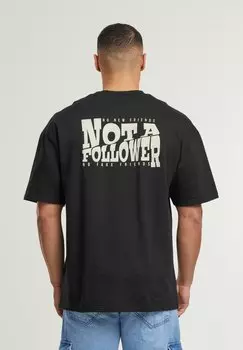 Футболка с принтом NOT A FOLLOWER DEF, черный