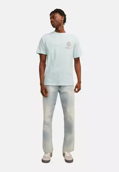 Футболка с принтом NOTO GRAPHIC KURZARM Jack & Jones, зеленый