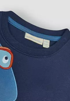 Футболка с принтом Novelty Appliqu Regular Fit JoJo Maman Bb, синий