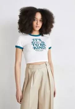 Футболка с принтом NOVELTY RINGER Tommy Jeans, белый