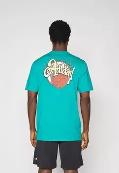 Футболка с принтом NOVELTY TEE Adidas Performance, цвет Pure Teal
