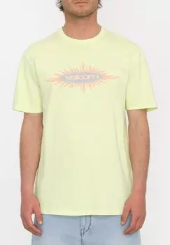 Футболка с принтом NU SUN PW SST Volcom, цвет aura yellow