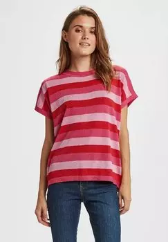 Футболка с принтом NUERIS Nmph, цвет pink frosting