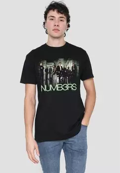 Футболка с принтом NUMB3RS CAST Cotton Soul, черный