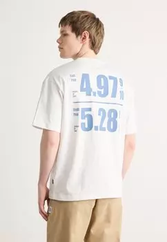 Футболка с принтом NUMBERS BOSS, белый