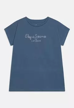 Футболка с принтом NURIA Pepe Jeans, цвет sea blue
