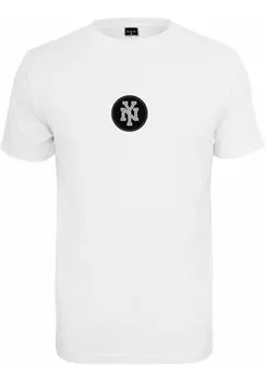 Футболка с принтом NY PATCH Mister Tee, белый