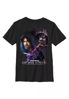Футболка с принтом Obi-Wan Big Face Off Star Wars, черный