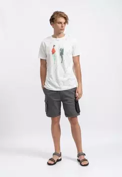 Футболка с принтом Obitus KAFT, цвет off white