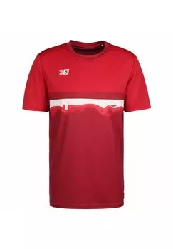 Футболка с принтом Ocean Fabrics Tahi Training Shirt Herren Outfitter, цвет fiery red