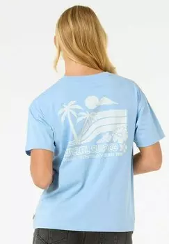 Футболка с принтом OCEAN Rip Curl, синий