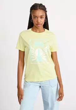 Футболка с принтом OCEANREGULAR POSTER Roxy, зеленый