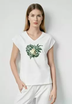 Футболка с принтом OCHNIK, молочный