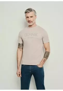 Футболка с принтом OCHNIK, серый