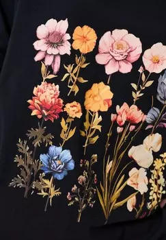 Футболка с принтом OFELIA blue shadow, черный