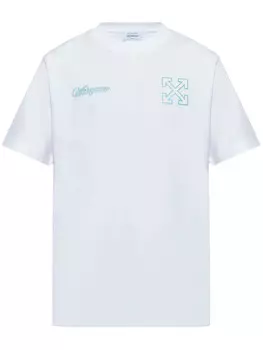 Футболка с принтом Off-White Arrows, белый