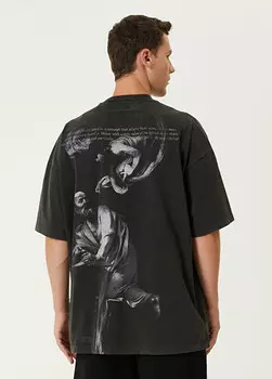 Футболка с принтом Off-White, черный