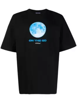 Футболка с принтом OFF-WHITE, черный