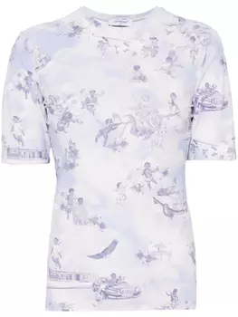 Футболка с принтом Off-White White Fresco, синий