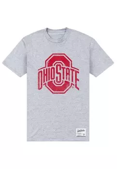 Футболка с принтом OHIO STATE UNIVERSITY Henry Tiger, цвет Mottled Light Grey
