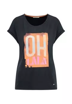 Футболка с принтом OHLALA ROUND Key Largo, черный