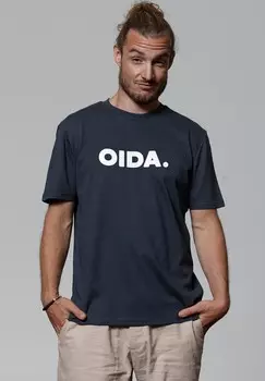 Футболка с принтом OIDA watapparel, антрацит
