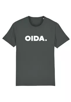 Футболка с принтом OIDA Watapparel, цвет anthracite