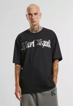 Футболка с принтом OLD ENGLISH CHROME TEE Karl Kani, черный