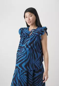 Футболка с принтом OLMKIMIKA FRILL ONLY MATERNITY, черный