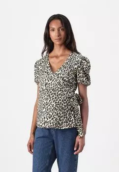 Футболка с принтом OLMMELLY WRAP ONLY MATERNITY, бежевый