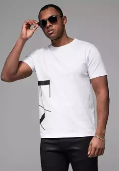 Футболка с принтом Ombre, белый