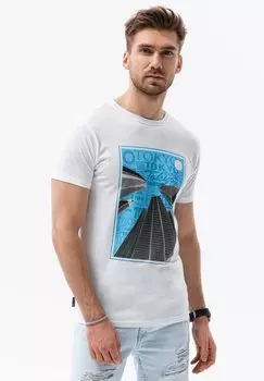 Футболка с принтом Ombre, белый