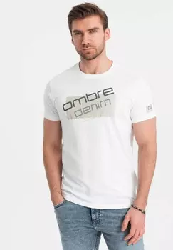 Футболка с принтом Ombre, белый