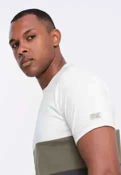 Футболка с принтом Ombre, белый