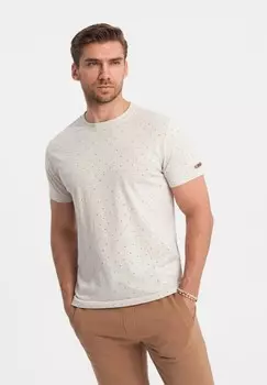 Футболка с принтом Ombre, бежевый