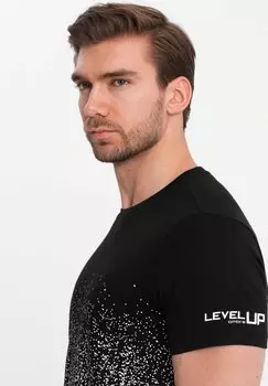 Футболка с принтом Ombre, черная