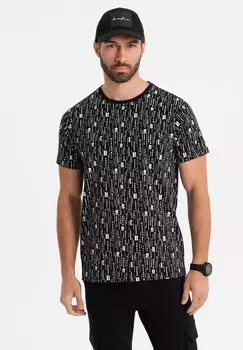 Футболка с принтом Ombre, черный