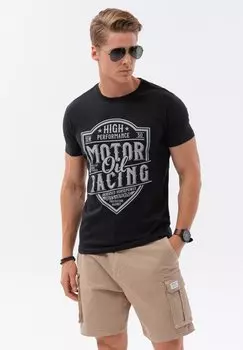 Футболка с принтом Ombre, черный