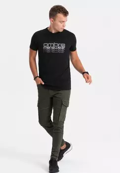 Футболка с принтом Ombre, черный