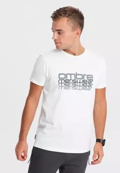 Футболка с принтом Ombre, цвет white