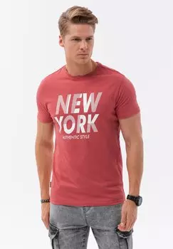 Футболка с принтом Ombre, красный