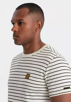 Футболка с принтом Ombre, кремовый