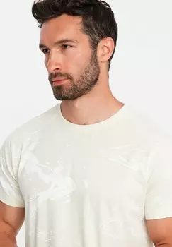 Футболка с принтом Ombre, кремовый