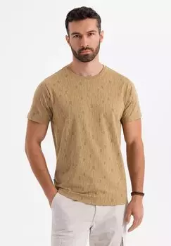 Футболка с принтом Ombre, оливковый