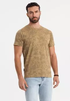 Футболка с принтом Ombre, оливковый