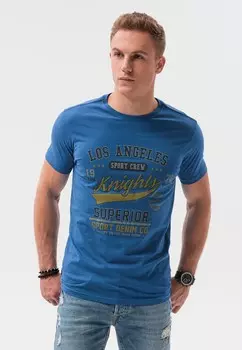 Футболка с принтом Ombre, синий