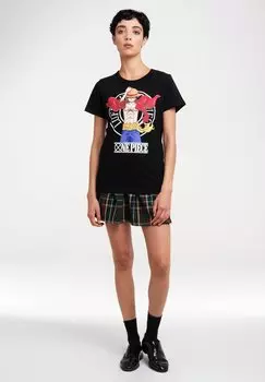 Футболка с принтом ONE PIECE LUFFY NEW WORLD LOGOSHIRT, черный