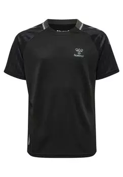 Футболка с принтом ONGRID KIDS Hummel, цвет jet black/forged iron