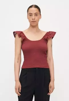 Футболка с принтом ONLGWEN LIFE SMOCK ONLY Petite, красный